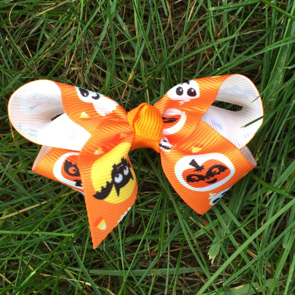 Girls Halloween Hair Bow